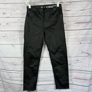 GAP Kids Girls Coated Jeans Pencil slim ankle High Rise Size 12